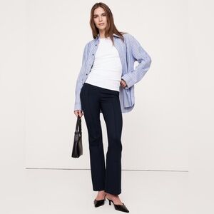 NWT! Banana Republic Navy Flare Everywhere Ponte Pant - Multiple Sizes💛